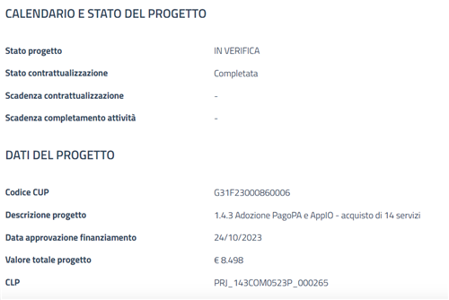 Misura 1.4.3 - CUP G31F23000860006