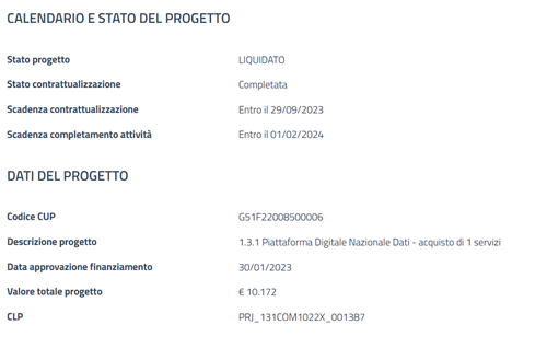 Misura 1.3.1 - CUP G51F22008500006